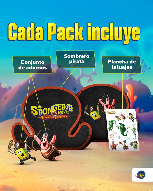 Sorteo de Merch de Bob Esponja