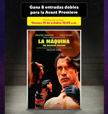 Sorteo de 8 entradas dobles al Avant Premiere de La Máquina