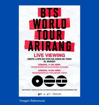 Sorteo de BTS WORLD TOUR 'ARIRANG' IN GOYANG - TOKIO: LIVE VIEWING 