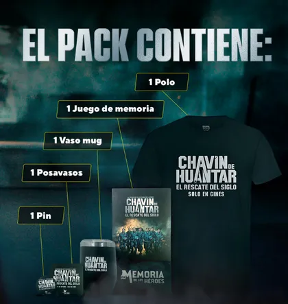 Sorteo de merch de Chavín de Huántar El Rescate del Siglo