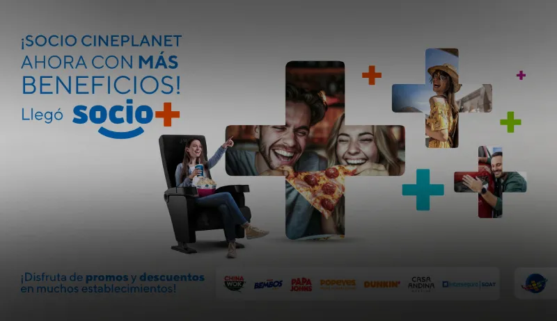 Sube de Nivel con SOCIO+ y Vive el Cine Como Nunca Antes